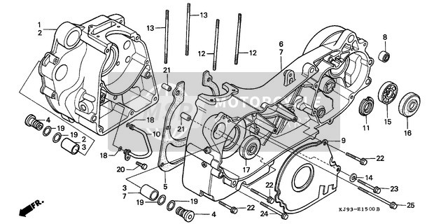 11104KM1670, Bush, Outer Engine Hanger, Honda, 1